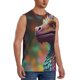 thumbnail image 2 of Balery Rainbow Scales Fantasy Dragon Camisetas sin mangas para hombre, absorbe la humedad y protege contra el mal olor.-3X-Large, 2 of 7
