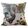 thumbnail image 2 of Golden Hill Studio 18" Black and White Decorative Hen Throw Pillow, 2 of 2