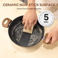 thumbnail image 2 of CONCETTA 17-Piece Non-Stick Cookware Set, Non-Toxic Kitchen Cooking Set, With Heat-Resistant Handles, Gift for Mother's Day, Black, 2 of 8
