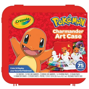 Crayola Create & Color Pokémon Coloring Art Case, Charmander, Child, 50 Pcs, Toys, Gifts