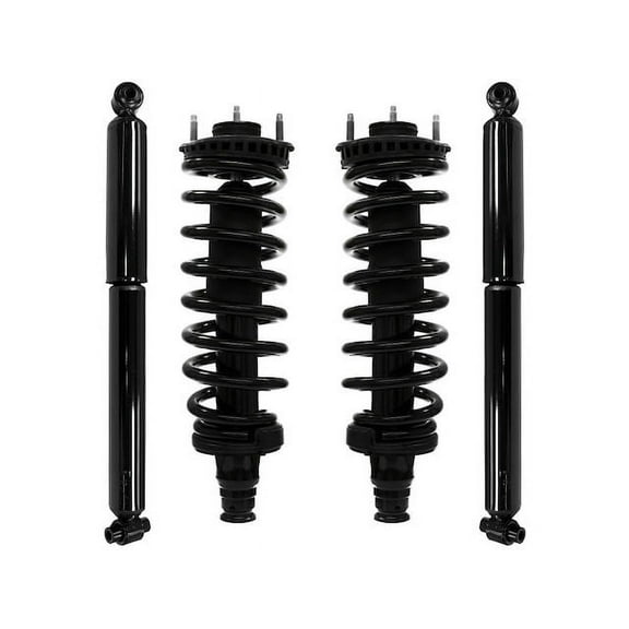 Front and Rear Suspension Strut and Shock Absorber Assembly Kit - Compatible with 2003 - 2008 Isuzu Ascender 4.2L 6-Cylinder 2004 2005 2006 2007