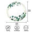 thumbnail image 3 of 15.4" Round Placemat Set of 1 Polyester Fabric Place Mats Non-Slip Dining Kitchen Table Mats for Kitchen Party Decor Eucalyptus Wreath, 3 of 5