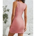 thumbnail image 3 of Women's Twist Knot Front Cutout Bodycon Dress, 3 of 11