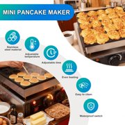 25 Hole 110V Electric Muffin Waffle Maker, Silver Stainless Steel Non Stick Mini Pancake Baker for Bakery Cafe