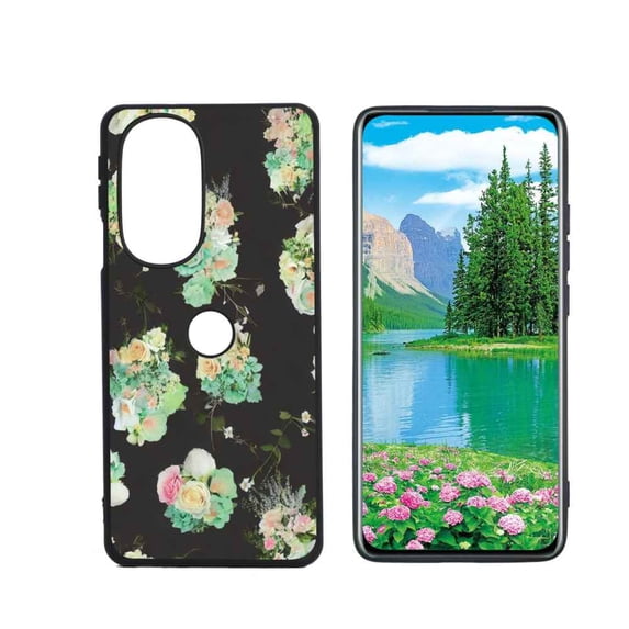 Floral-285 Phone Case, Degined for Moto Edge+ (2022) Case Men Women, Flexible Silicone Shockproof Case for Moto Edge+ (2022)