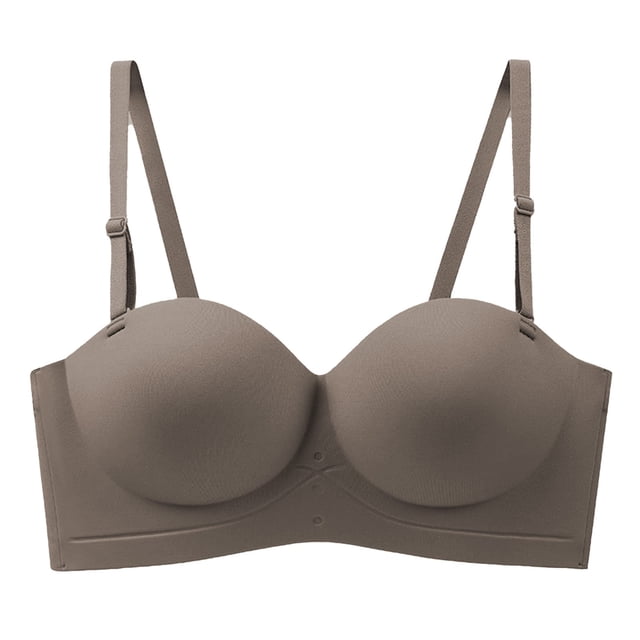 Soutien-gorge Aguichant Sans Bretelles à Demi-Bonnets pour Femmes avec Petite Poitrine Améliorée et Sans Armature