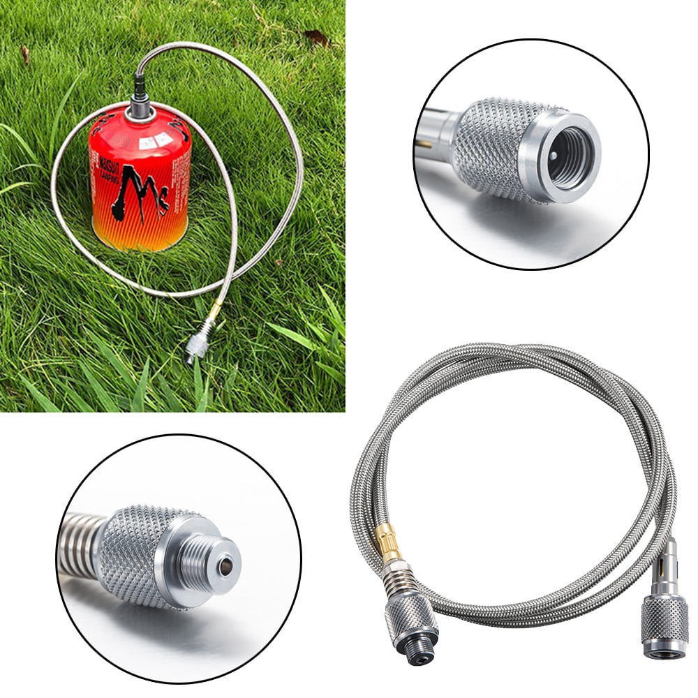 Camping Stove Propane Hose Braided Adapter Flat Gas Tank Cylinder Converter  - Walmart.com