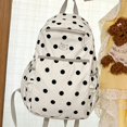 thumbnail image 4 of Polka Dot Nylon Daypack, Multi Pocket Casual Backpack, Ultra Lightweight Large Capacity Bookbag for Daily Commute Campus Travel, 4 of 8