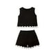 thumbnail image 1 of Odeerbi 1-10 Años Niñas Conjunto de Verano Camisetas de Tirantes de Seda Hielo Pantalones Cortos Conjunto de Dos Piezas Suave Camiseta Sin Mangas Conjunto de Dos Piezas, 1 of 9
