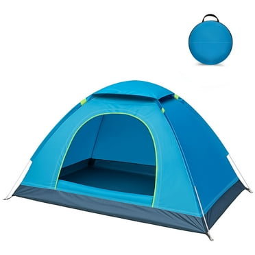 SUGIFT 2-Person Camping Tent with Carry Bag, Waterproof Dome Automatic Pop-Up Outdoor Tent for Beach,Traveling, Hiking, Camping, Hunting Blue