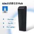 thumbnail image 3 of Black Dobe 4 Port USB 2.0 hub for the PS5 Consoles, 3 of 13