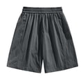 thumbnail image 6 of Dwellite Quick Dry Shorts for Womens High Waist Stretchy Straight Leg Casual Summer Shorts with Pockets Gray XL, 6 of 6