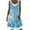 Light Blue, variant on Patlollav Dress for Woman 2024,Summer Dresses Womens Floral Print Sleeveless Round Neck Dress Fake Two-Piece Dresses