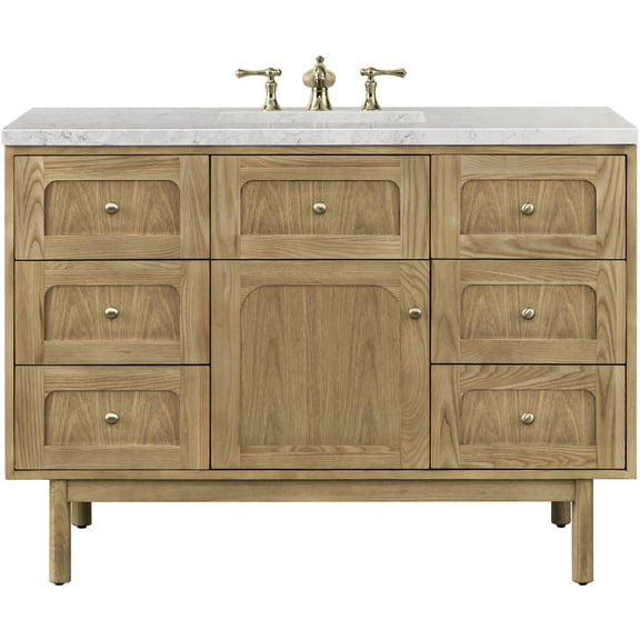 James Martin Vanities 545-V48-3Ejp Laurent 48" Single Basin Poplar Wood Vanity Set - Light