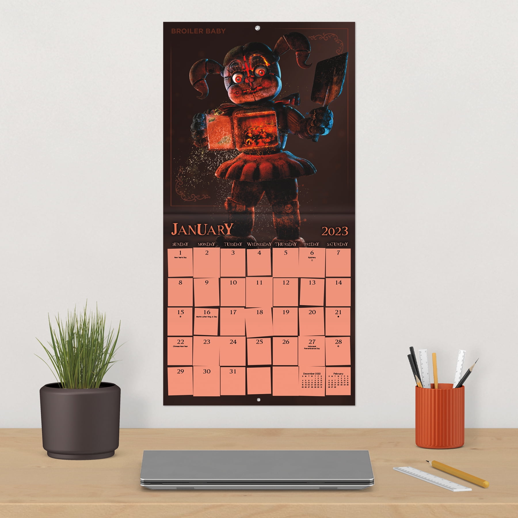 Trends International 2023 Five Nights at Freddy's Wall Calendar -  Walmart.com