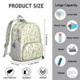 thumbnail image 6 of Pioneer Floral Pattern Backpack Backpack for School,Cute School Bag,Schoolbag with Adjustable Shoulder Straps & Padded Back,13.8"x11.4"x6", 6 of 6