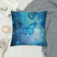 thumbnail image 2 of FUMJ  Throw Pillow Covers Fantasy Blue Butterflies Design Square Pillowcase for Home Decor Sofa Car Bedroom Pillow case, 2 of 5