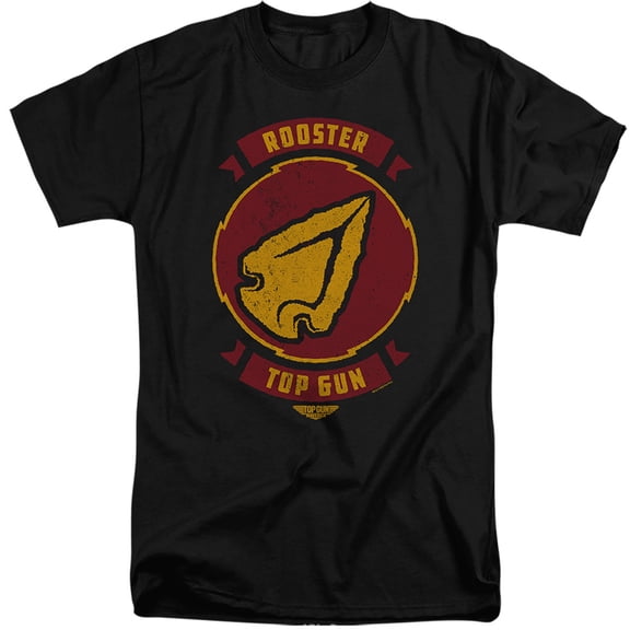 Top Gun: Maverick Rooster Call Sign Unisex Adult Tall T Shirt (X-Large) Black