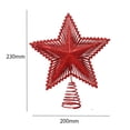 thumbnail image 6 of Star Tree Topper Glitter Hollow Cut-out Radial Spring Support Scene Layout Multi-colors Five-pointed Star Decoration Christmas Treetop Party Supplies, 6 of 8