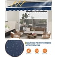 thumbnail image 6 of 12'x10' Retractable Patio Awning, Waterproof Sun Shade with Manual Crank Handle, Aluminum Frame & 280g/㎡ Polyester Fabric for Deck, Porch & Balcony, 6 of 7