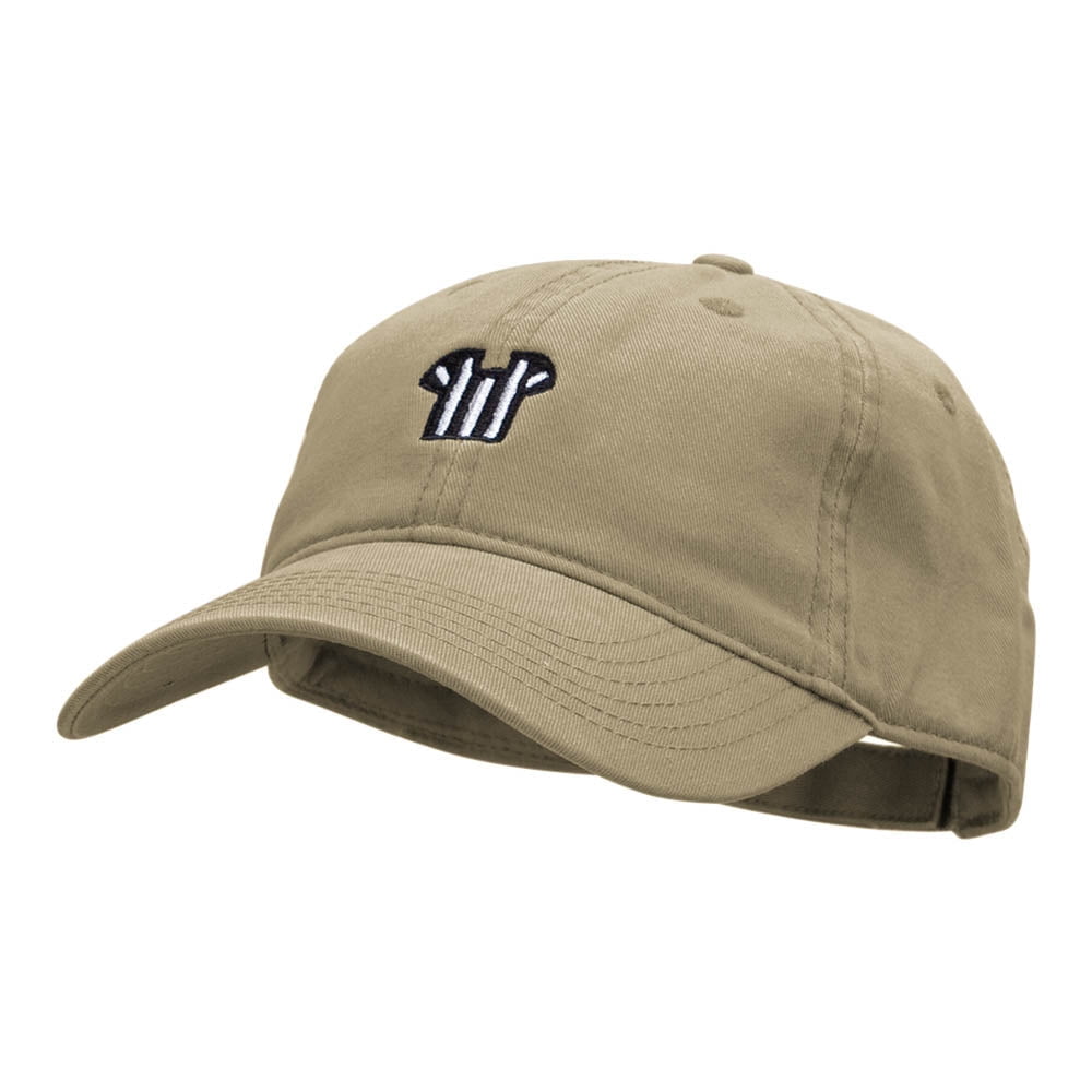 Referee Tee Embroidered Deluxe Washed Twill Cap - Khaki OSFM