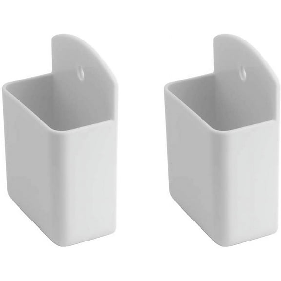 2 Pcs Remote Control Holder Wall Mount,Self Adhesive TV Remote Caddyr,Remote Holder for Wall,Suitable for Pens, Keys,Glasses,Toothbrush (White)