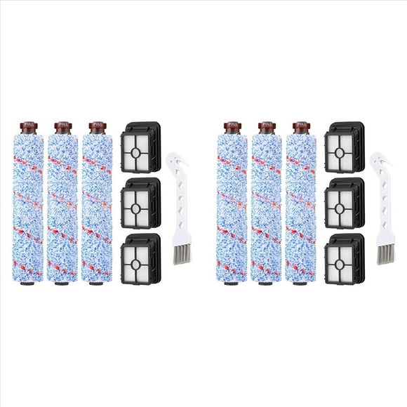 Reemplazos Compatibles para , 6 Rodillos de Cepillo para Múltiples Superficies 1868 + 6 Filtros de Vacío 1866 Filtro de Aspiradora