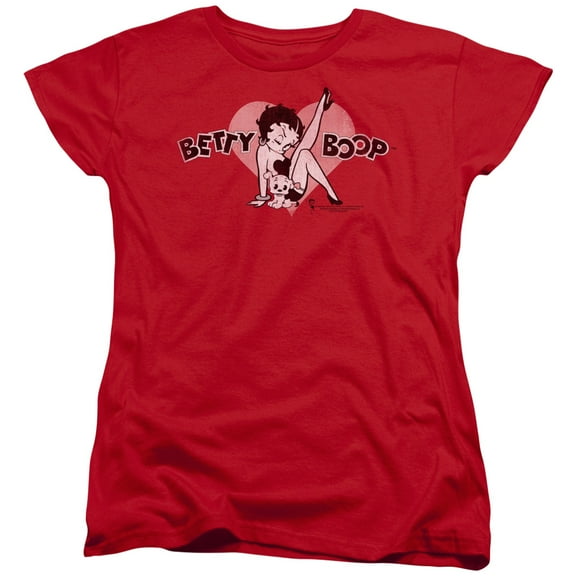Betty Boop - Vintage Cutie Pup - Women's Short Sleeve Shirt - XX-Large