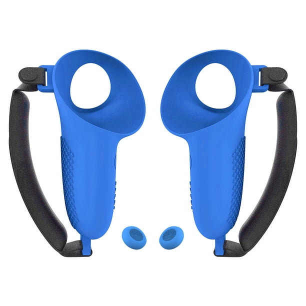 1 Par Empuñaduras Controlador TPU para Accesorios Meta Quest 3 VR (azul)