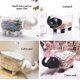 thumbnail image 4 of 1 soporte para bolas de algodón, dispensador acrílico Qtip, organizador de contenedores de baño, recipiente para Q-tip Swab Floss maquillaje joyería dormitorio regalo de cumpleaños para niña (lindo e JAMW Sencillez, 4 of 5