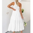 thumbnail image 3 of Vestido de un hombro NikouMX, Vestidos Maxi Fluidos de Fiesta Bohemia de Verano para mujer, Características Líderes de clase, 3 of 6