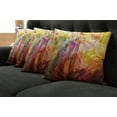 thumbnail image 2 of Ambesonne Modern Throw Pillow Cover 4 Pack, Rainbow Colored Image, 24", Multicolor, 2 of 6