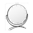 thumbnail image 5 of 11 Bulb Round Vanity Mirror - Jet Black, 5 of 6