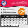 thumbnail image 4 of 209 Pcs 3" Red Bulletin Board Letters & Numbers, Capital Letters, Numbers, Punctuation, US Made Card Stock Punch Out Letters for Poster, Bulletin Board, Classroom - Precut Letters & Numbers, 4 of 9