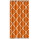 thumbnail image 1 of ABPHQTO Azulejo marroquí Quatrefoil Cortina de ducha de celosía naranja y blanca Cortina de ducha impermeable 90x180 cm, 1 of 2