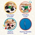 thumbnail image 4 of Battat Cozy Cruisers Cow Foam White Ride-On Toy with Washable Cover, Toddler and Preschool Toys, 4 of 11