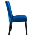 thumbnail image 4 of Modway Silhouette Performance Velvet Dining Chairs - Set of 2 in Navy, 4 of 9