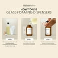 thumbnail image 5 of MaisoNovo Foaming Soap Dispenser Waterproof Hand Soap & Face Wash Labels | Foaming Hand Soap Dispenser for Bathroom Countertop | Foam Soap Dispenser Clear Bottle 14oz, 5 of 7