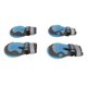 thumbnail image 2 of Botines para perros ANGGREK Resistentes Al desgaste ajustables 4 piezas azules antideslizantes Con Tiras Reflectantes, 2 of 8