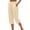Khaki, variant on Yuanlook Women's All-Purpose Capri Pants, Straight-Leg Cotton Cropped Trousers for Everyday & Casual Wear, S-XXXL