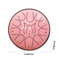 JGJJUGN 6inch 11 Tone Hand Drum for Kids and Adults, Portable Disc