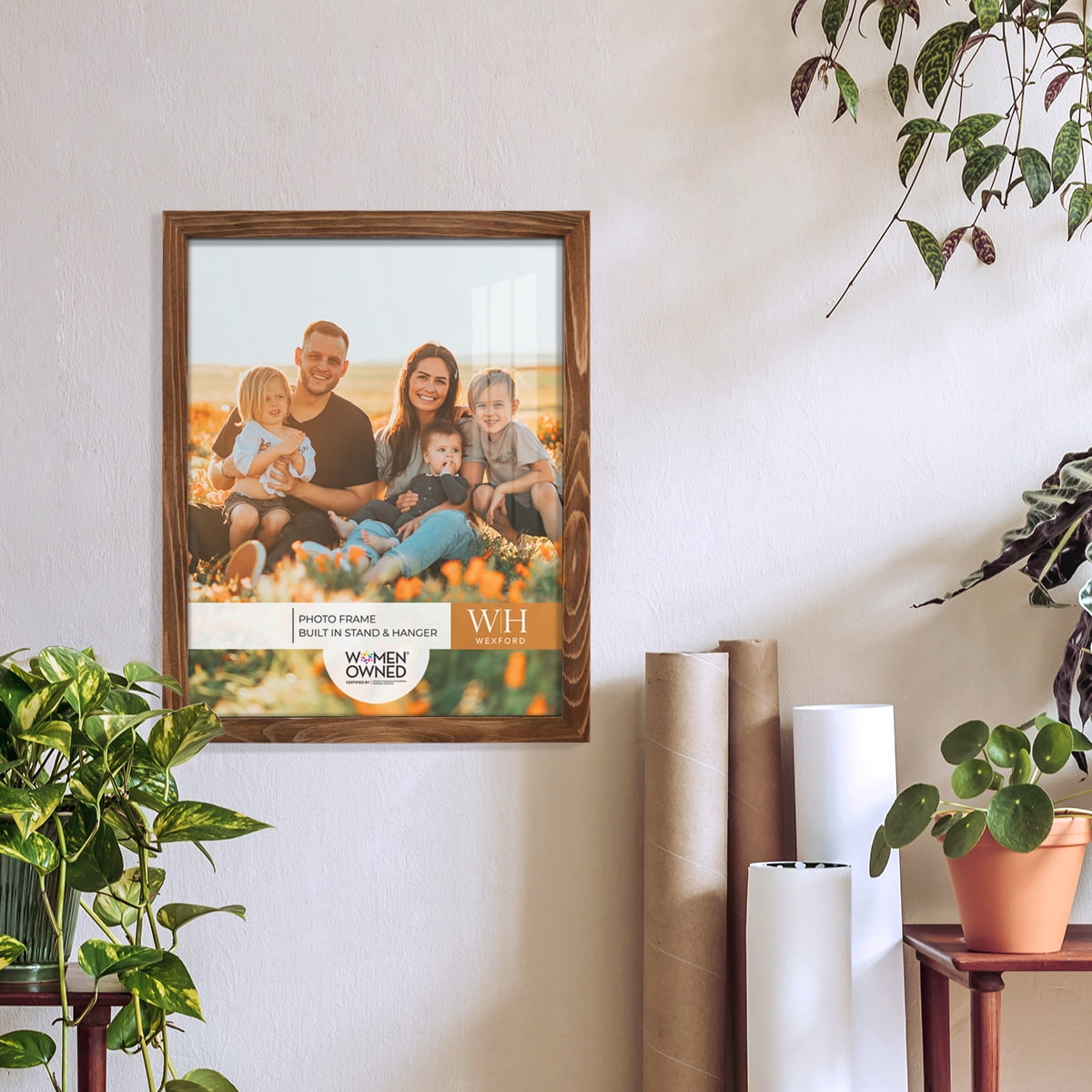 Woodgrain 11 in. x 14 in. Walnut Picture Frame
