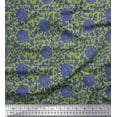 thumbnail image 1 of Soimoi Cotton Cambric Fabric Leaves & Floral Artistic Print Fabric by The Yard 56 Inch Wide, 1 of 3