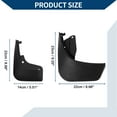 thumbnail image 3 of Unique Bargains Mud Flaps Splash Guards W/Mount  Accessories for Mercedes-Benz Smart 4 Doors 2016-2021 Front and Rear Mud Guards 1 Set, 3 of 6