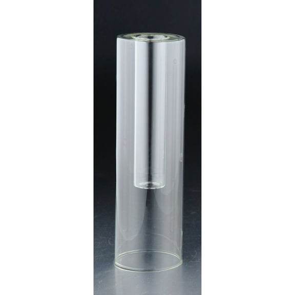 CC Home Furnishings 10" Clear Translucent Solid Shine Cylindrical Glass Vase