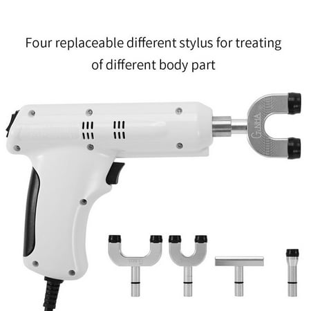 Chiropractic Funny Chiropractic Therapy Massager,Chiropractic Tool Electric Spine Adjusting Massager with Four Massage Heads ()