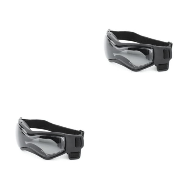 Methold 1 par de gafas para mascotas, plegables, informales, a prueba de sol, de Color sólido, para esquiar al aire libre, snowboard, gafas de Negro 2piezas