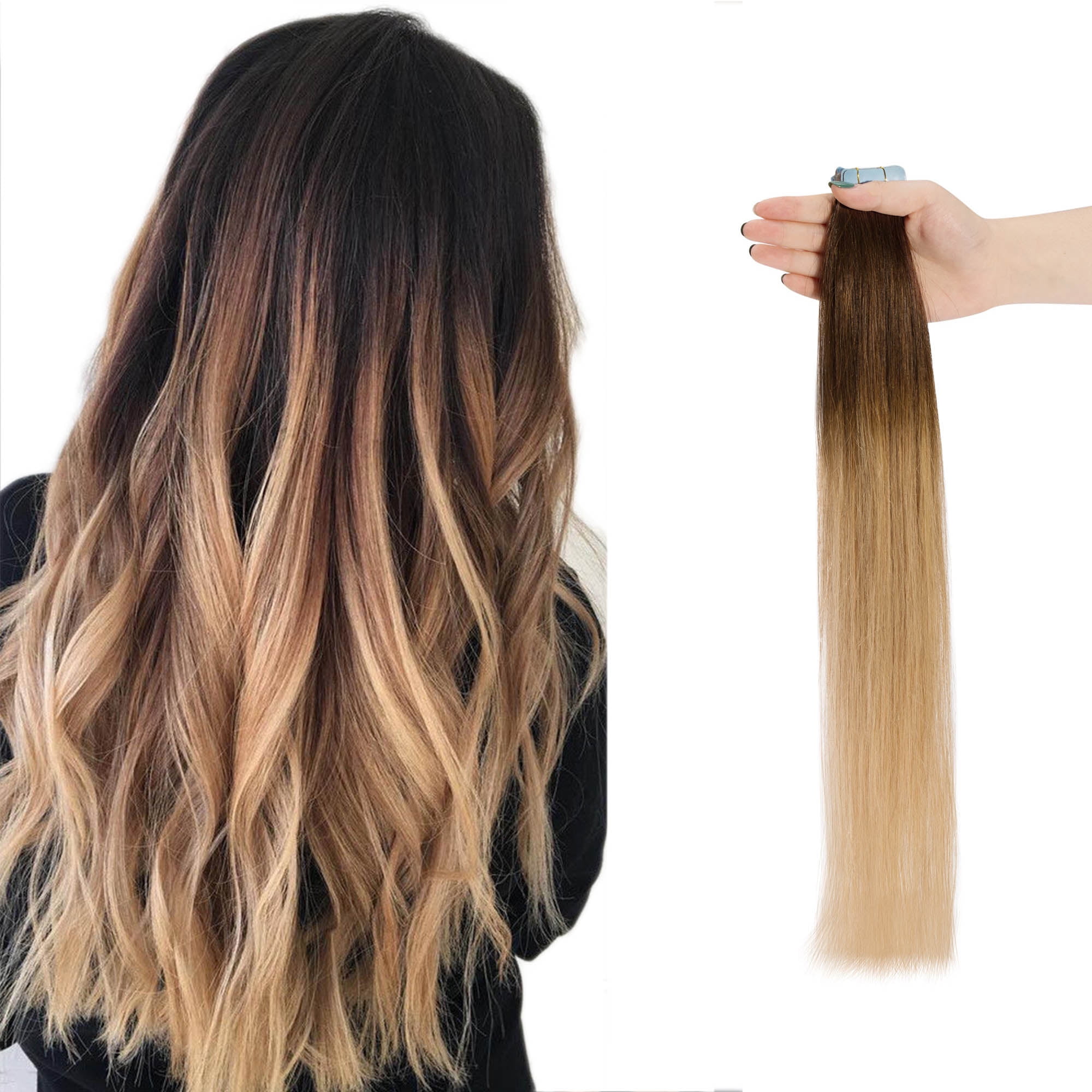 S Noilite 16 24 Inches Tape In Hair Extensions 100 Remy Human