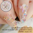thumbnail image 2 of Nail Art Crystal Flower Shining Rhinestone Pearl Nail Sequin Rhinestone Manicure Decoration, 2 of 7