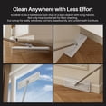 thumbnail image 2 of JOYMOOP Mop and Bucket with Wringer Set, White Flat Squeeze Mop Bucket Set for Floor Cleaning, Wet Dry Mops for Walls, Wall Cleaner with Long Handle, Hardwood Floor Mop-5 Microfiber Cloths, 2 of 17